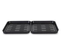 Schuhabtropfschalen, 2er Set - Schwarz