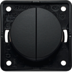 Berker INTEGRO Flow/Pure Serienschalter schwarz matt Berker INTEGRO Flow/Pure Serienschalter schwarz matt