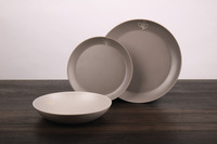 Melamine tableware set Camp4 'EARTH DELUXE' 6 pieces, for 2 persons