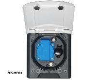 Universal- Vorzeltsteckdose 12V mit Magnetverschluss schwarz Universal- Vorzeltsteckdose 12V mit Magnetverschluss schwarz