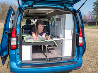 Voorvertoning: Kampeerbed met opklapbare bank Voorvertoning: Kampeerbed met opklapbare bank