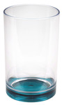 Kunststoff-Gläser mit farbigem Boden, 350 ml, 2er Set: Lime + Petrol