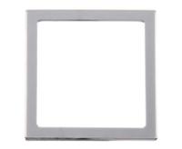 Abdeckrahmen 1-fach 62x62mm, silber chrom (lose)