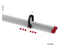 Rail Quick Fahrradschiene 128 cm, grau