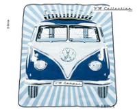 VW Collection Bulli-Picknickdecke, 2x1,5m, wasserabweisende Rückseite, blau