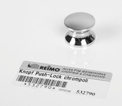 Push Lock - pulsante di ricambio cromato lucido