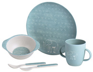 Bamboo Kids Tableware, Set 5 pcs, Elephants