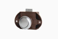 Serrure Push Lock - chrome mat - set complet - 1 pièce Serrure Push Lock - chrome mat - set complet - 1 pièce