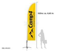 Sistema completo Camp4-Squareflag, altura 460cm Sistema completo Camp4-Squareflag, altura 460cm