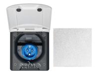 CEE Steckdose mit Magnetverschluss in hellgrau CEE Steckdose mit Magnetverschluss in hellgrau