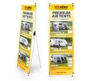 Tent Tec. X-Banner luchttent voor caravans Engels, afmeting: 600x1800mm, afmetin Tent Tec. X-Banner luchttent voor caravans Engels, afmeting: 600x1800mm, afmetin