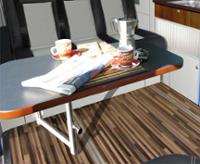 Système de table pour rallonge TrioStyle Ford Transit Custom KR