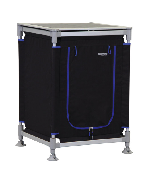 Campingschrank ModuCamp Modul 3, 85x62x49cm, schwarz/blau