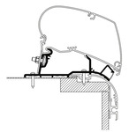 Adapter für Omnistor Markise, Eriba Nova 2020, 425cm