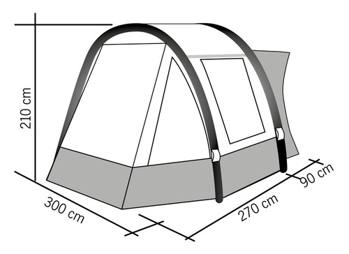 Aufblasbares Bus-Vorzelt TOUR EASY AIR