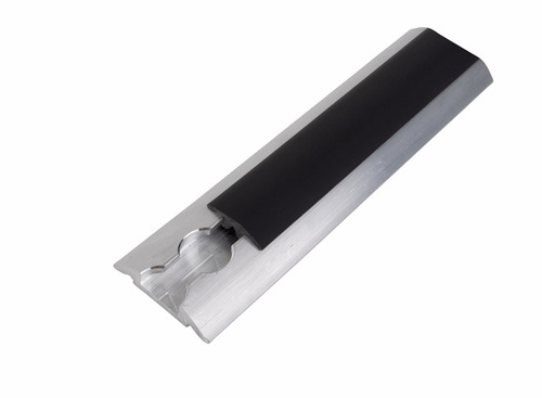 Profilo di copertura liscio - Lunghezza 2,5 m - Nero