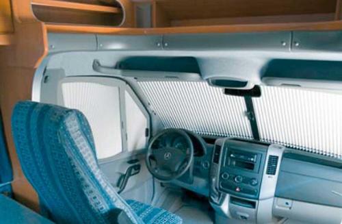 Sidevindue rullegardin REMIfront højre / venstre Sprinter Mod.2007, grå