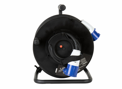 CARBEST CEE kabeltromle, 16A, med 25m H07RN-F3G2 kabel med CEE hanstik og CEE hu