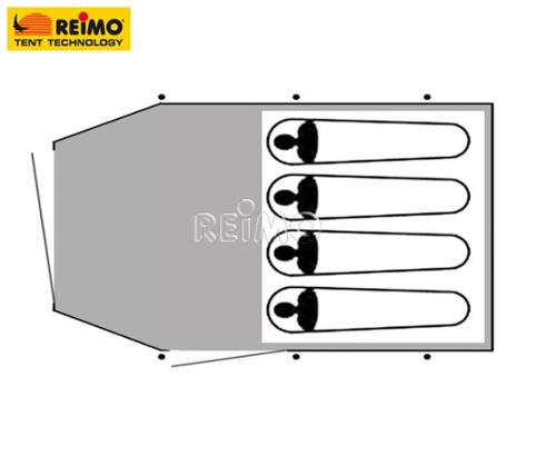 Exclusive 4-person camping tent Dakota Z5 Deluxe