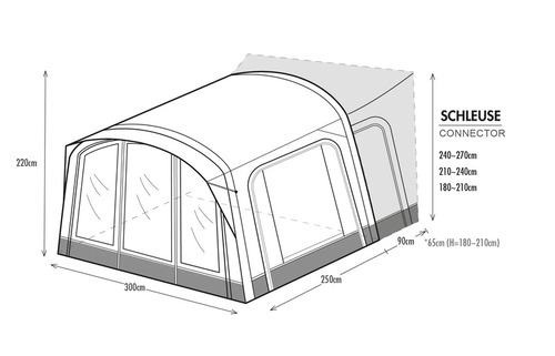 Orion 300 lock for vehicle height 180 to 210 cm