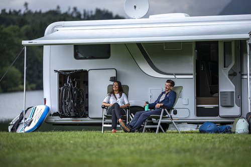 Thule Omnistor 5200 - Anthracite housing - cloth Mystic Grey