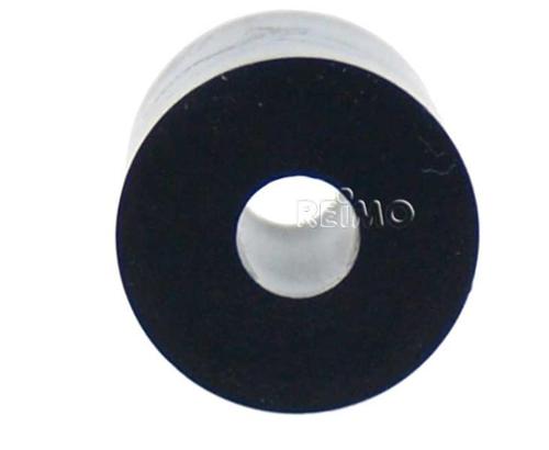 Distanziale tondo nero PA, H28mm x 24mm, foro centrale 8,4mm