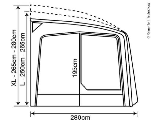 Reisemobilvorzelt Eclipse Pro 380 XL