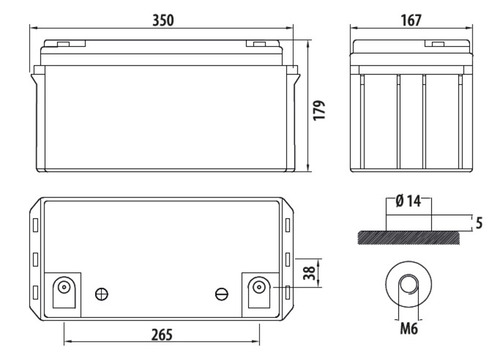 Carbest AGM Batterie 80Ah