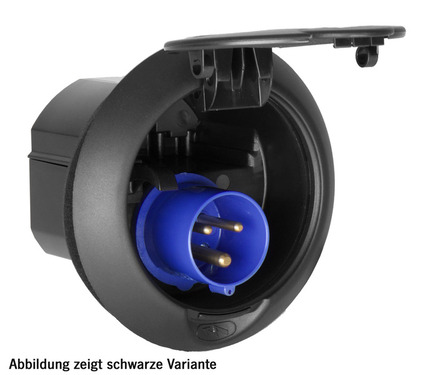 CEE-Eingangssteckdose wei