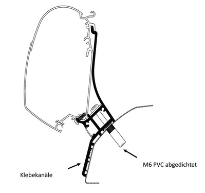 Adapter Ducato H2 315cm