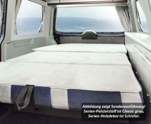 Lavice na spaní VW T6/T5 Trio Style V3000 velikost 8 šířka 1155 mm, 3místná úzká, -