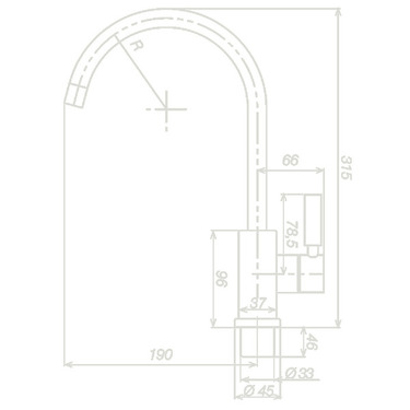 Wasserhahn Trend S, Küchenarmatur, mit Schalter