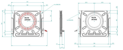 Rotary console Vito driver's side for original seat until year of manufacture 2004