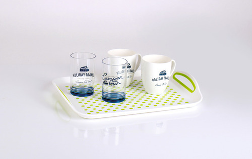 Opvaskemaskine foldbar, 37x31x6 / 13cm, hvid / lime