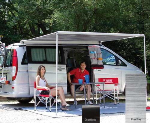 Awning F35 PRO for Vans 270cm, housing black, cloth Royal Grey