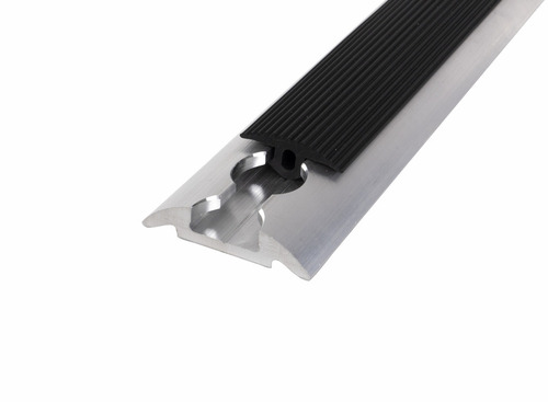 Abdeckprofil geriffelt - 2 m Länge - Schwarz
