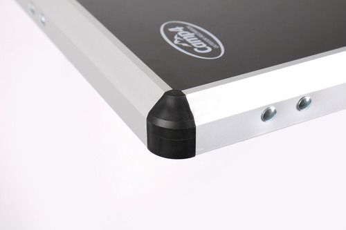 Campingbord TORE 90x60x70cm, sort MDF bordplade, aluminiumsramme