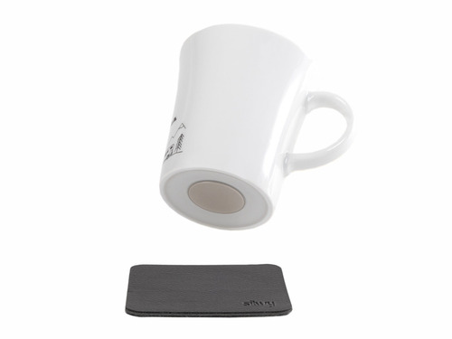 ADRIA porcelain magnetic handle cups "REISEMOBIL"