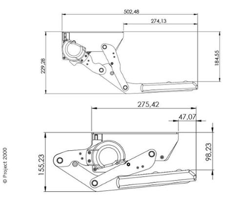 trede handmatig 70cm breed