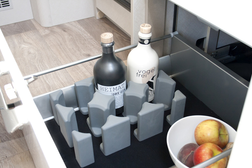 Purvario glas/fles houder, hoog, f. 6 glazen, flessen