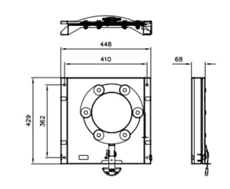 Roterende consoles aan passagierszijde voor Renault Trafic en vergelijkbaar vanaf 2014