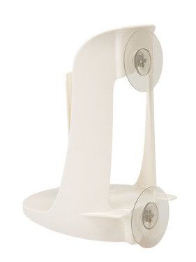 Portarotolo da cucina - Con 2 ventose - Bianco