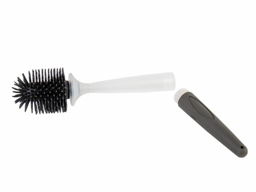 WC-harjan silikoni - valkoinen / harmaa