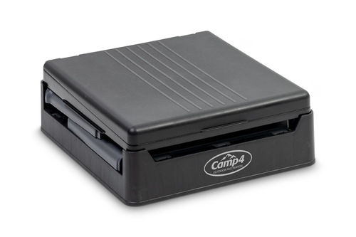 Klapptoilette M grau/schw