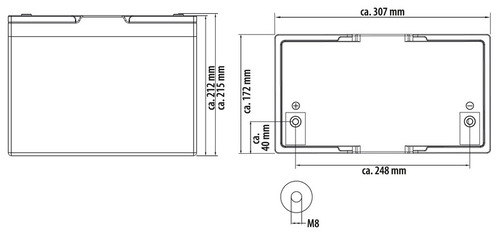 LiFePO4-Batterie MC-LB100 - 100 Ah