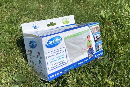 Carebag Nachfülltüten für Cleanis Falttoilette, 12 Stück mit Einleger