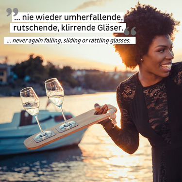 Şampanya bardağı mıknatıs seti 2, 2 manyetik bardak dahil