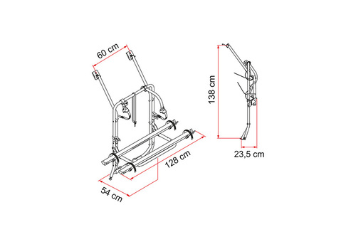 Fahrradträger Heckklappe VW T4 Carry Bike - Pro