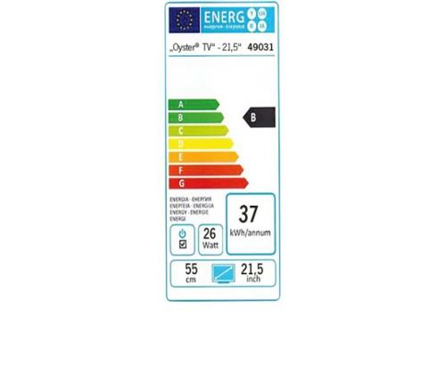 12V televisie Oyster TV 21,5' met DVB-T2/DVB-S2 Tuner
