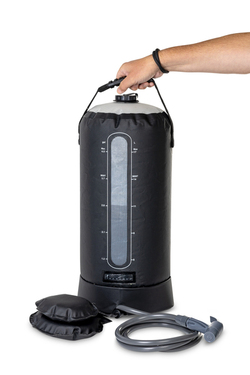 Campingdusche m. Fußpumpe